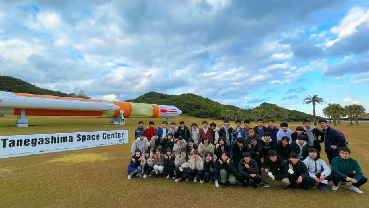 体験旅行の集合写真